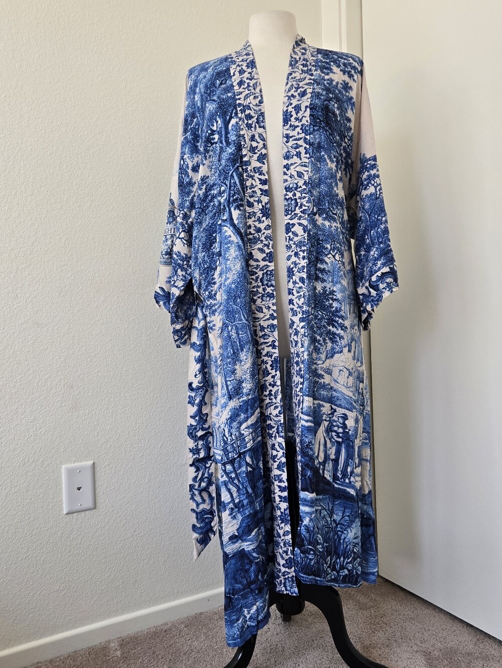 NWT MARKET OF STARS Opera Duster Bamboo Kimono Robe in Let the Light Flowy O/S - Picture 7 of 16